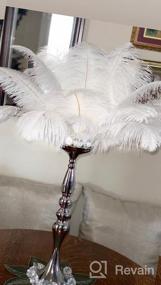 img 5 attached to 50 Pack Of Real White Ostrich Feathers - 16 To 18 Inches (40-45Cm) - Perfect For Christmas, Halloween, Home Parties, And Wedding Centerpieces
