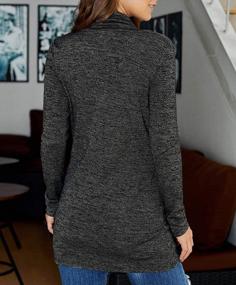 img 2 attached to 2023 Fall Women'S Sweatshirt: KIRUNDO Long Sleeve Pullover Zipper Cowl Neck Tie Dye Tunic Jumper Top