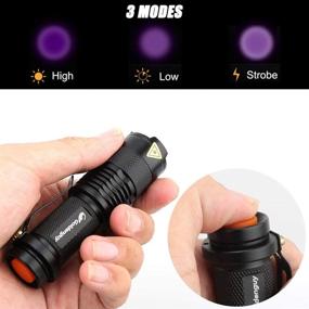 img 3 attached to 🔦 5-Pack Goldenguy Zoomable 395nm UV Flashlights – Blacklight Pet Urine and Stains Detector, Ideal for Bed Bugs in Dogs & Cats