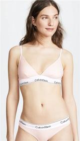 img 3 attached to Calvin Klein Women's Modern Triangle Lingerie, Sleepwear & Loungewear
