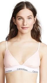 img 4 attached to Calvin Klein Women's Modern Triangle Lingerie, Sleepwear & Loungewear