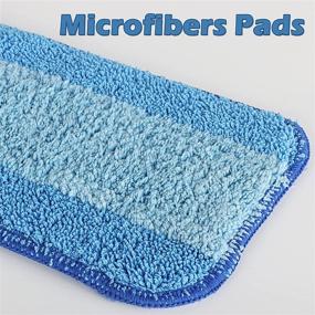 img 1 attached to 🧹 2 Pack Microfiber Cleaning Pad Mop Replacement Pad for Bona Mops - Reusable & Machine Washable - 18 Inch