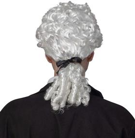 img 1 attached to George Washington White Wig - Historical Colonial Costume Accessory For Adults And Kids
