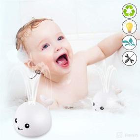 img 2 attached to ZHENDUO Baby Bath Toys - Whale Automatic Spray Water Toys & Bath Toys with Induction Sprinkler Function - Fun Bathtub Toys for Toddlers Kids Boys Girls - Perfect for Pool, Shower, and Bathroom Playtime