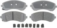 acdelco silver 14d844ch ceramic disc brake pad set: reliable front brake pads with hardware логотип