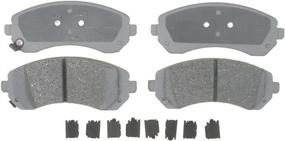 img 1 attached to ACDelco Silver 14D844CH Ceramic Disc Brake Pad Set: Reliable Front Brake Pads with Hardware