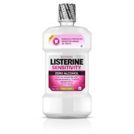 soothe sensitive teeth with listerine alcohol-free sensitivity protection mouthwash logo