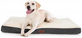 img 4 attached to Orthopedic Large Dog Bed With Removable Washable Cover - Perfect For 50 To 100 Lb Dogs