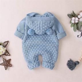 img 3 attached to Puseky Knitted Toddler Sweater Outwear Apparel & Accessories Baby Boys for Clothing