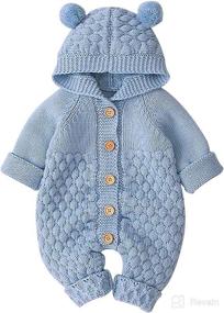 img 4 attached to Puseky Knitted Toddler Sweater Outwear Apparel & Accessories Baby Boys for Clothing