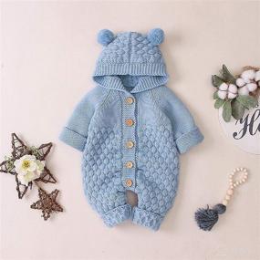 img 2 attached to Puseky Knitted Toddler Sweater Outwear Apparel & Accessories Baby Boys for Clothing