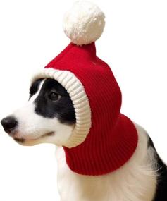 img 3 attached to Warm And Festive: X-Large Red Christmas Dog Hat Costume For Golden Retrievers And Labradors