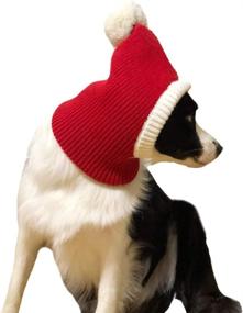 img 2 attached to Warm And Festive: X-Large Red Christmas Dog Hat Costume For Golden Retrievers And Labradors