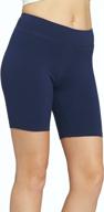 versatile premium stretch jersey cotton leggings: full-length, capri, shorts - regular & plus sizes for women logo