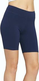 img 4 attached to Versatile Premium Stretch Jersey Cotton Leggings: Full-Length, Capri, Shorts - Regular & Plus Sizes for Women