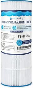 img 4 attached to High-Quality Pool Filter Cartridge Replacement Compatible With Hayward C1200 - Pleatco PA120 - CX1200RE - Unicel C-8412 - Filbur FC-1293 - Aladdin 22002 C-1200 C8412 By PureSpring