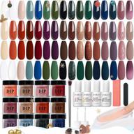 azurebeauty's 42pcs dip powder nail kit: get winter-ready with 32 gorgeous colors and tools for a salon-quality manicure logo