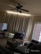 img 1 attached to Extra Wide 96 Inch Thermal Insulated Grommet Patio Door Curtain In Natural Linen Look, 100% Blackout For Living Room, Sliding Glass Door, And Primitive Window Decor review by Oren Perry