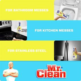 img 2 attached to 🚿 Clean Freak Mist Cleaning Kit for Bathroom & Kitchen with Mr. Clean All Purpose Cleaner, Lemon Scent – Includes 1 Spray Bottle (16 oz) and 1 Large Refill (30.9 oz)