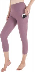 img 4 attached to High-Waisted Yoga Pants For Women With Pocket & 4-Way Stretch - Perfect Workout Leggings From SouqFone
