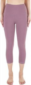 img 2 attached to High-Waisted Yoga Pants For Women With Pocket & 4-Way Stretch - Perfect Workout Leggings From SouqFone