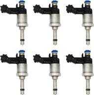 🚀 high-performance fuel injector nozzle for chevrolet camaro, buick enclave, cadillac cts, gmc acadia - 6 holes, 6 pcs set - compatible with 3.6 v6 engines логотип