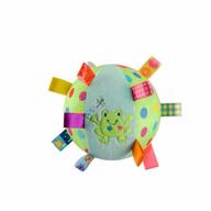 taggies ball-baby kid infant early educational soft plush tag colorful ball hand grasp with bell inside logo