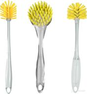 🧼 efficient cleaning with casabella yellow brushes - round dish, bottle, and slim sports bottle - set of 3 logo