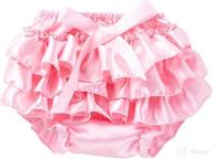 adorable winzik baby girls bloomers: pretty ruffle diaper covers with elastic waistband логотип