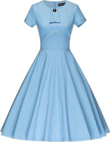 img 4 attached to GownTown Vintage Hepburn Dresses for Women - Fashionable Women's Clothing at Dresses