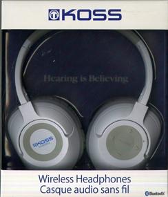 img 1 attached to 🎧 Koss BT539iW: Premium Wireless Over-Ear Headphones with Bluetooth, In-Line Mic, Touch Controls & Detachable Cord, White