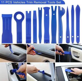 img 3 attached to 🔧 Avolare Trim Removal Tool Kit - 194Pcs Set for Car Trim Door Panel Audio Dash Window, Fastener Remover Pry Tool Kit, Auto Clip Pliers, Car Upholstery Removal Tool with Storage Bag - Blue