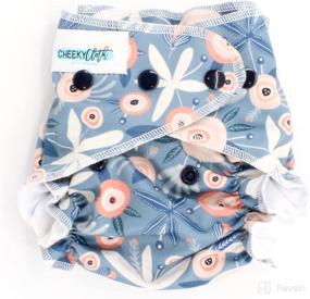 img 4 attached to 👙 Stay Stylish and Sustainable with Cheeky Cloth's One Size Reusable Swim Diaper (Boho Floral)