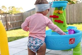 img 2 attached to 👙 Stay Stylish and Sustainable with Cheeky Cloth's One Size Reusable Swim Diaper (Boho Floral)