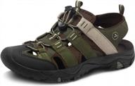 мужские уличные походные сандалии с закрытым носком, спортивная легкая обувь для прогулок по тропам, летняя водная обувь логотип