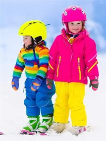 img 3 attached to Stay Warm and Stylish: Shop Colorful Winter Mittens - Unisex Children's Accessories for Cold Weather