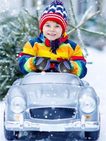 img 1 attached to Stay Warm and Stylish: Shop Colorful Winter Mittens - Unisex Children's Accessories for Cold Weather