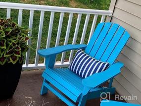 img 6 attached to Отдохните стильно с креслом-шезлонгом PatioFestival Adirondack - идеально подходит для вашего открытого пространства!
