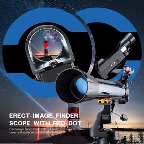 img 2 attached to 🔭 ESSLNB Telescope for Adults 700X70mm: Perfect for Kids, Beginners; Includes K4/10/20 Eyepieces, Stainless Steel Tripod, Phone Mount, and Red Dot Finderscope