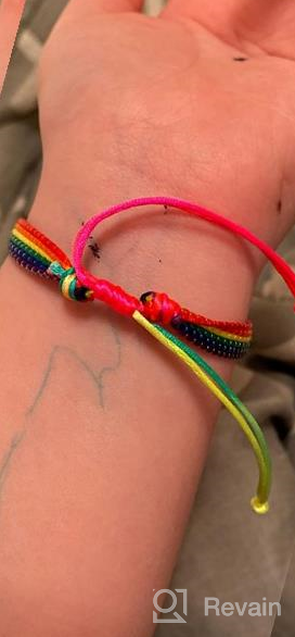 img 1 attached to 🌈 Express Your Pride with the yfstyle Handmade Braided Pride Bracelet – Adjustable LGBT Friendship String Bracelet for Lesbian, Gay, Bisexual & Transgender: Rainbow Pride Accessories review by Brett Martinez