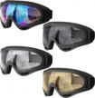 winter sports goggles for adults and kids - 4 pack dapaser ski goggles with snow-resistant features logo