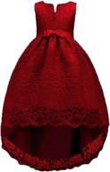 princess sleeveless burgundy communion 👸 sundress for girls: elegant dresses collection логотип