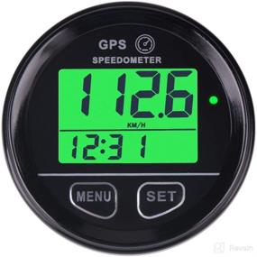 img 4 attached to 🏎️ Runleader Digital GPS Speed Gauge for Motocycle ATV Racing Car Go-Kart Scooter Paramotor - Real-time Speed Record, Over-Speed Reminder, Battery Voltage Measurement, DC External Power Operation