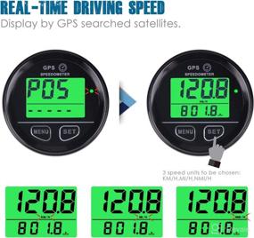 img 3 attached to 🏎️ Runleader Digital GPS Speed Gauge for Motocycle ATV Racing Car Go-Kart Scooter Paramotor - Real-time Speed Record, Over-Speed Reminder, Battery Voltage Measurement, DC External Power Operation