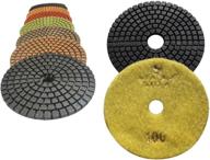 🪨 stadea grit 100 (set of 2) 5 inch diamond polishing pads for wet grinder - ideal for granite, marble, concrete, and stone polishing logo