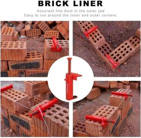 img 2 attached to 2Pcs Brick Liner Runner Wire Drawer Bricklaying Tool Fixer For Building Construction