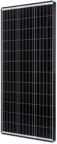 img 4 attached to Renogy 100 Watt 12 Volt Monocrystalline Solar Panel - A High-Efficiency PV Module For RV, Marine, Rooftop, Farm, Battery And Off-Grid Applications In Black Frame-100W