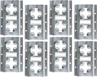 🔒 mytee products 6 inch x track tie down rail, etrack rail with horizontal and vertical slots, galvanized finish - 12 gauge steel, enables e-track straps usage in horizontal or vertical alignment - 8 pack логотип