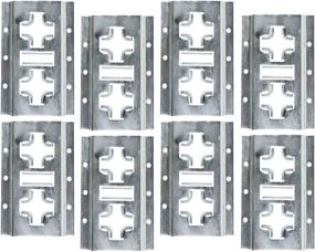 img 4 attached to 🔒 Mytee Products 6 Inch X Track Tie Down Rail, ETrack Rail with Horizontal and Vertical Slots, Galvanized Finish - 12 Gauge Steel, Enables E-Track Straps Usage in Horizontal or Vertical Alignment - 8 Pack