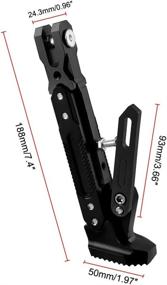 img 3 attached to Motorcycle Kickstand Adjustable Universal Accessories Motorcycle & Powersports